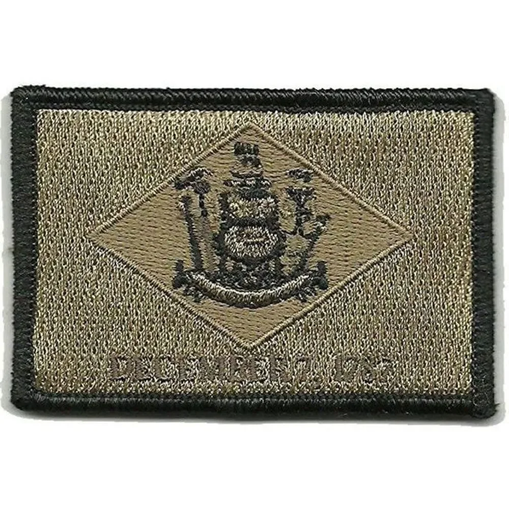 BuckUp Tactical Morale Patch Hook Delaware Dover State Patches 3x2